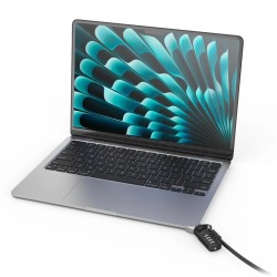 Maclocks Compulocks Ledge MacBook Air 15" M2/M3/M4/M5 T-slot Ledge Lock Adapter with Combination Cable Lock