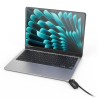 Maclocks Compulocks Ledge MacBook Air 15" M2/M3/M4/M5 T-slot Ledge Lock Adapter with Combination Cable Lock