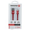 Swissten Data Cable Textile USB / Lightning 2.0 M Red
