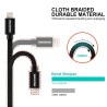 Swissten Data Cable Textile USB / Lightning 2.0 M Red