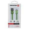 Swissten Data Cable Textile USB / Lightning 1.2 M Green