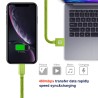 Swissten Data Cable Textile USB / Lightning 1.2 M Green