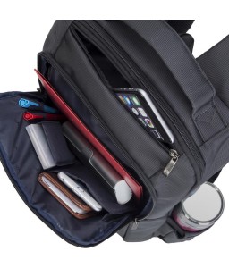 Rivacase 8262 Mochila central negra para portátil de 15,6