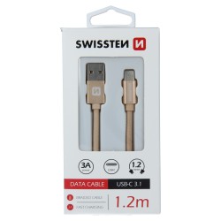 Swissten Data Cable Textile...