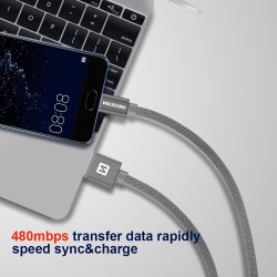 Swissten Data Cable Textile USB / USB-C 1.2 M Gold