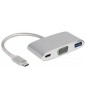 Innergie MagiCable USB-C to VGA Multiport Adapter - Silver