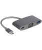 Innergie MagiCable USB-C to VGA Multiport Adapter - Grey