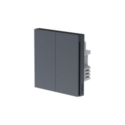 Aqara Smart Wall Switch H1 (con neutro, doble balancina) - Gris