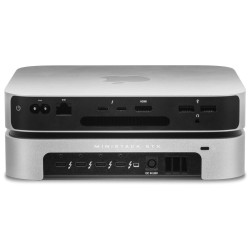 OWC 4.0TB (HDD) miniStack STX Stackable Storage and Thunderbolt Hub Xpansion Solution - Silver
