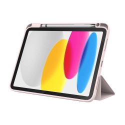 JCPal DuraPro Protective Folio Case with Pencil Holder for iPad Air 13" M2 2024/M3 2025/M4 2026 - Pink