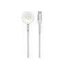 Swissten Braided Magnetic Wireless Charger For Apple Watch Metal, USB-C 1.2 M White