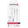 Swissten Wireless Charger 2In1 Apple Watch And Lightning, USB-C 1.2 M White