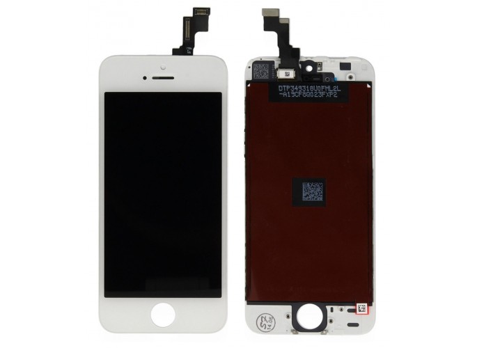 Renov8 Display LCD + Touch Screen for iPhone 5s - White (brand new LG display)