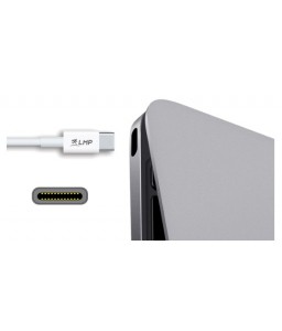 LMP USB-C to USB 3.0 micro-USB cable 1m - white - Thunderbolt 3 compatible