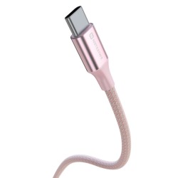 Swissten Data Cable Textile II USB-C / USB-C 1,5 M Pink