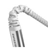 Swissten Cable de datos USB-C / USB-C reforzado con aramida 1,5 m blanco