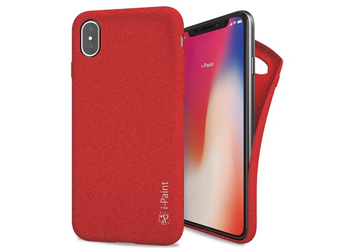 i-Paint UltraFlexible Sand Case for iPhone XS/X - Red