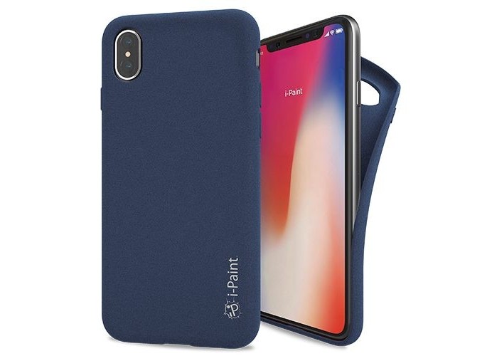 i-Paint UltraFlexible Sand Case for iPhone XS/X - Blue