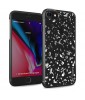 i-Paint Glitter Flakes Case for iPhone 7/8/SE - Silver