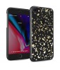 i-Paint Glitter Flakes Case for iPhone 7/8/SE - Gold