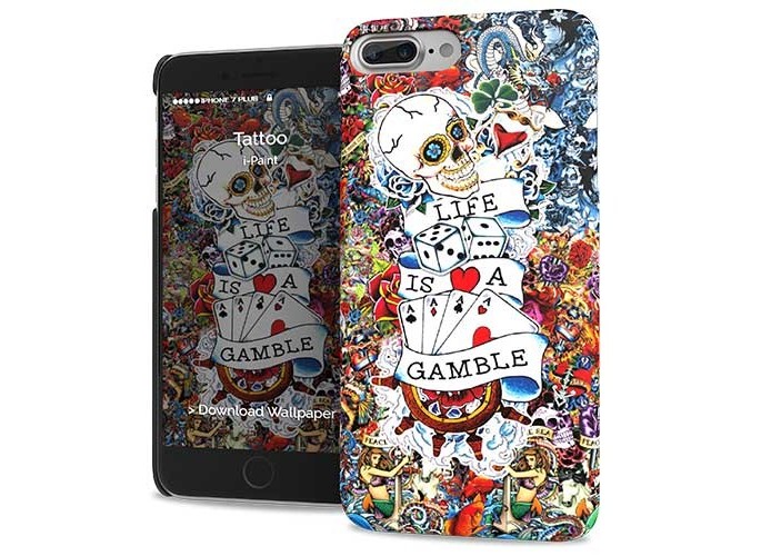 i-Paint Hard Case Slim for iPhone 7/8 Plus - Tattoo