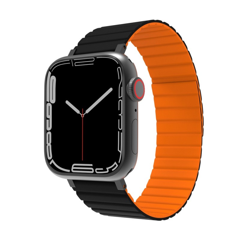 JCPal JCPal FlexForm Apple Watch Band nero/arancione (38/40/41 mm)