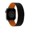 JCPal FlexForm for Apple Watch 1st-10th gen, Ultra, SE 1st-2nd (42/44/45/49mm) - Black/Orange