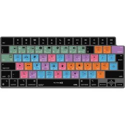 JCPal Verskin Final Cut Shortcuts Keyboard Cover for MacBook Pro 14"/16" (M1 2021/M2 2023), MacBook Air 13" (M2 2022), MacBook Air 15" (M2 2023) Transparent Black - EU Layout