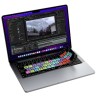 JCPal Verskin After Effects Shortcuts Keyboard Cover for MacBook Pro 14"/16" (M1 2021/M2 2023), MacBook Air 13" (M2 2022), MacBook Air 15" (M2 2023) Transparent Black - EU Layout