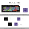 JCPal Verskin After Effects Shortcuts Keyboard Cover for MacBook Pro 14"/16" (M1 2021/M2 2023), MacBook Air 13" (M2 2022), MacBook Air 15" (M2 2023) Transparent Black - EU Layout