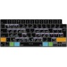 JCPal Verskin iMovie Shortcuts Keyboard Cover for MacBook Pro 14"/16" (M1 2021/M2 2023), MacBook Air 13" (M2 2022), MacBook Air 15" (M2 2023) Transparent Black - EU Layout