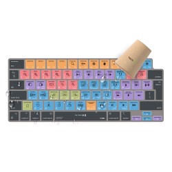 JCPal Verskin Avid Pro Tools Shortcuts Keyboard Cover for MacBook Pro 14"/16" (M1 2021/M2 2023), MacBook Air 13" (M2 2022), MacBook Air 15" (M2 2023) Transparent Black - EU Layout