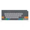 JCPal Verskin MacOS Shortcuts Keyboard Cover Transparent Black for MacBook Air 13 "(M1, 2020) - EU Layout