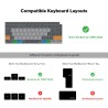 JCPal Verskin MacOS Shortcuts Keyboard Cover Transparent Black for MacBook Air 13 "(M1, 2020) - EU Layout