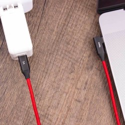 JCPal Linx FlexLink USB-C 100W Charge & Sync Cable 2m - Red