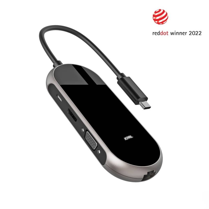 JCPal Linx Onyx USB-C 9-Port Hub (VGA+3*USB3.0+HDMI+PD+RJ45+SD/TF2.0）