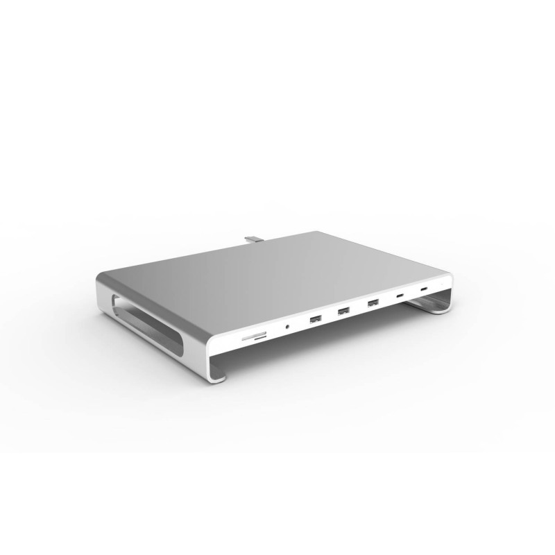 JCPal ELEX USB-C 11-Port Hub Stand (Silver)
