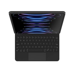 JCPal FolioKeys Pro Slim Keyboard Case with Trackpad for iPad Pro 12.9-inch (4-6th, 2018-2022)/iPAD Air 13 (M2 2024/M3 2025/M4 2026) - International English