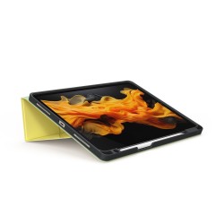 JCPal SlimFlex Folio Case with Pencil Holder for iPad Pro 11 (M4 2024/M5 2025) - Sand Yellow/Green