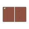JCPal SlimFlex Folio Case with Pencil Holder for iPad Pro 11 (M4 2024/M5 2025) - Almond Brown/Grey