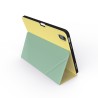 JCPal SlimFlex Folio Case with Pencil Holder for iPad 10.9-inch (10th, 2022)  / iPad 11" A16 11th gen- Sand Yellow/Green