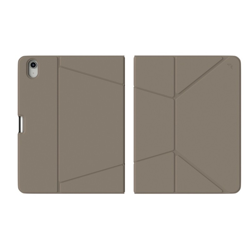 JCPal SlimFlex Folio Case with Pencil Holder for iPad 10.9-inch (10th, 2022)  / iPad 11" A16 11th gen- Khaki Brown/Blue