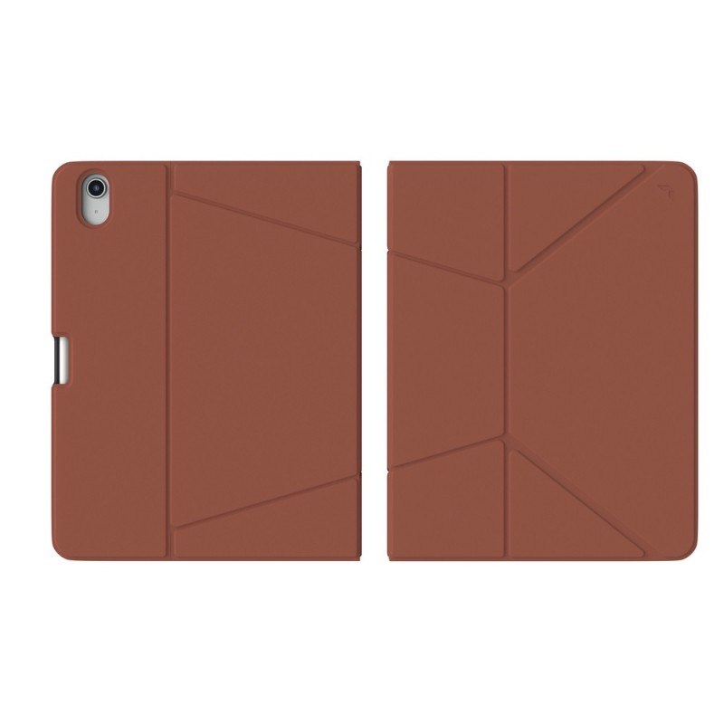 JCPal SlimFlex Folio Case with Pencil Holder for iPad 10.9-inch (10th, 2022)  / iPad 11" A16 11th gen- Almond Brown/Grey