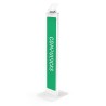Maclocks Compulocks Brandable VESA Mount BrandMe Security Floor Stand - Tiltable display Floor Stand - White