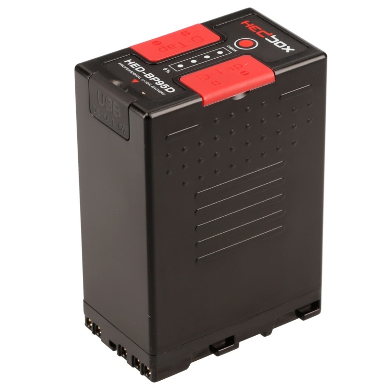 Hedbox Li-Ion Battery pack 5200mAh for SONY BPU; 2x D-Tap 14.4V / USB 5V, 4-LED Power Meter