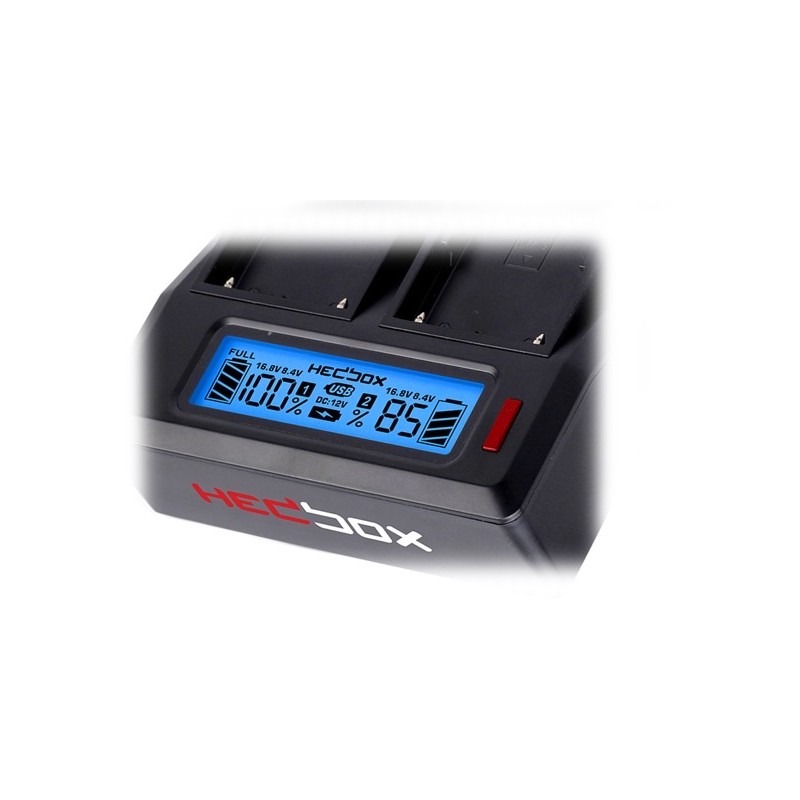 Hedbox Digital Dual LCD DV Battery Charger 