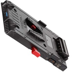 Hedbox V-lock Power adapter plate, USB Output 5.1V / 2.1A; 3 x D-Tap Output 14.8V / 5A