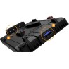 Hedbox V-lock Power adapter plate; USB Output 5.1V / 2.1A; 3 x D-Tap Output 14.8V / 5A; 50cm Breakway Cable 4-pin XLR 