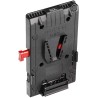 Hedbox V-lock Power adapter plate; USB Output 5.1V / 2.1A; 3 x D-Tap Output 14.8V / 5A;  15cm Breakway Cable with MOLEX type conector for URSA 