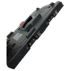 Hedbox V-lock Power adapter plate; USB Output 5.1V / 2.1A; 3 x D-Tap Output 14.8V / 5A;  15cm Breakway Cable with MOLEX type conector for URSA 